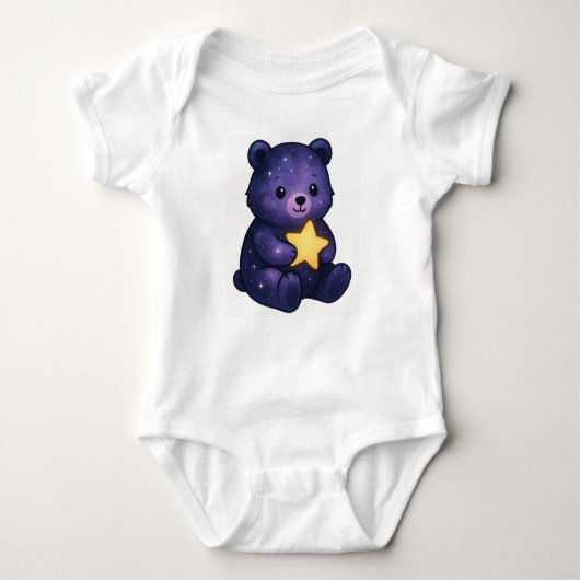 Cosmic Bear Infant Bodysuit – Star Hug Design (Voorkant)
