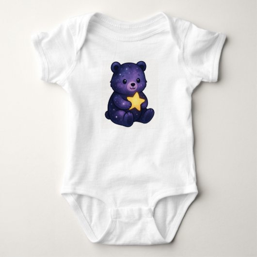 Cosmic Beer Baby Body – Star Hug Design Romper (Voorkant)