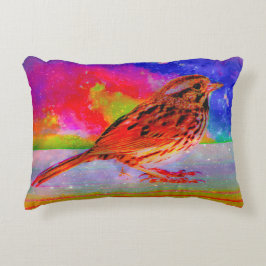 Cosmic Bird Dreamscape Art Print" Accent Kussen