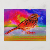 Cosmic Bird Dreamscape Art Print" Briefkaart (Voorkant)