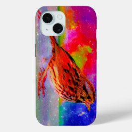 Cosmic Bird Dreamscape Art Print" iPhone 15 Case