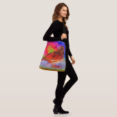 Cosmic Bird Dreamscape Art Print" Crossbody Tas (Op model)
