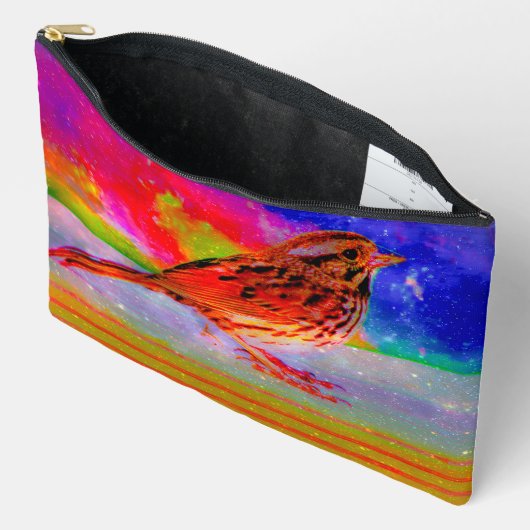 Cosmic Bird Dreamscape Art Print" Etui (Open)