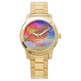 Cosmic Bird Dreamscape Art Print" Horloge