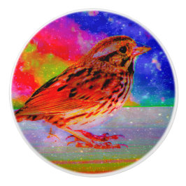 Cosmic Bird Dreamscape Art Print" Keramische Knop