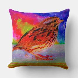 Cosmic Bird Dreamscape Art Print" Kussen