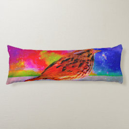 Cosmic Bird Dreamscape Art Print" Lichaamskussen