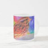 Cosmic Bird Dreamscape Art Print" Matglas Koffiemok (Voorkant rechts)