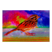 Cosmic Bird Dreamscape Art Print"