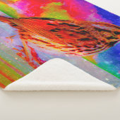 Cosmic Bird Dreamscape Art Print" Sherpa Deken (3/4)