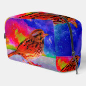 Cosmic Bird Dreamscape Art Print" Toilettasje (Rechterhoek)
