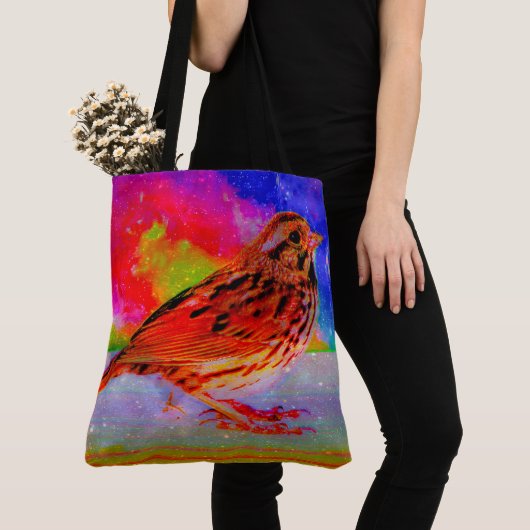 Cosmic Bird Dreamscape Art Print" Tote Bag (Dichtbij)