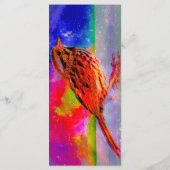 Cosmic Bird Dreamscape Bladwijzer Menu (Achterkant)