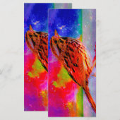 Cosmic Bird Dreamscape Bladwijzer Menu (Voorkant / Achterkant)