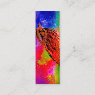 Cosmic Bird Dreamscape Bladwijzer Mini Visitekaartje