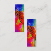 Cosmic Bird Dreamscape Bladwijzer Mini Visitekaartje (Voorkant / Achterkant)