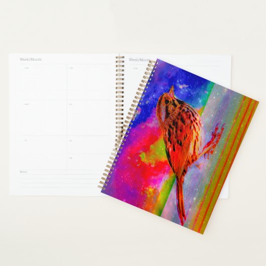 Cosmic Bird Droomlandschap Kunstprint Planner (Display)
