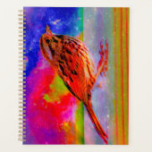 Cosmic Bird Droomlandschap Kunstprint Planner (Voorkant)