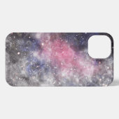 Cosmic black abstracte kunst iPhone hoesje (Achterkant horizontaal)