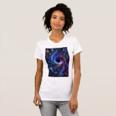 Cosmic Black Hole 3D Dames T-Shirt (Voorkant volledig)