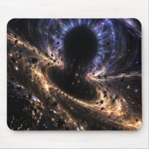 Cosmic Black Hole Galaxy Muismat – Ruimte Kunst Un