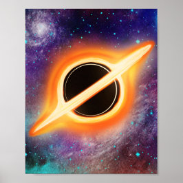 Cosmic Black Hole Sterrenstelsel Kunstposter Poster