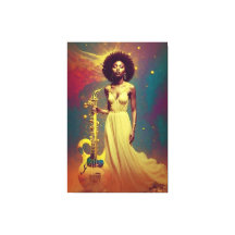 Cosmic Black Musician Lady