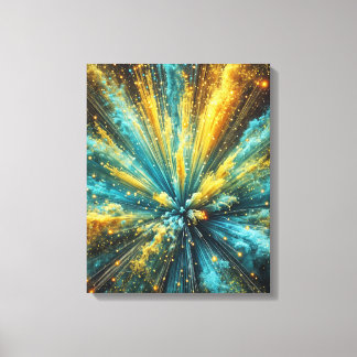 Cosmic blast canvas afdruk
