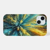 Cosmic blast iPhone 15 case (Achterkant horizontaal)
