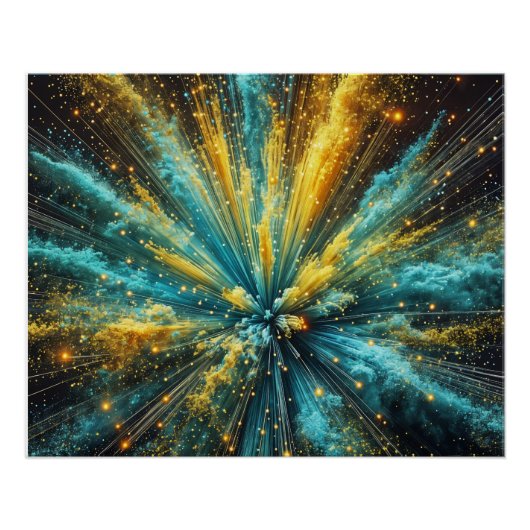 Cosmic blast perfect poster (Voorkant)