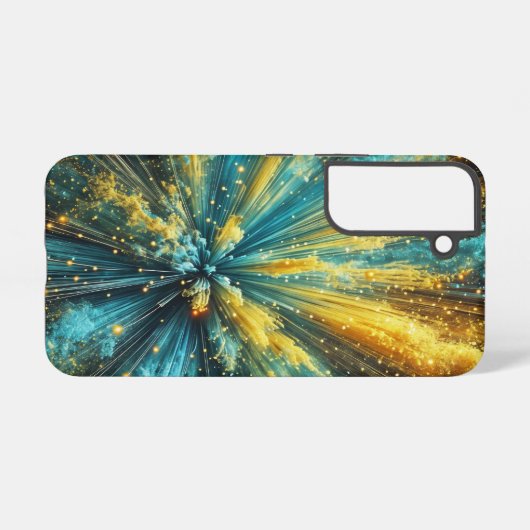 Cosmic blast samsung galaxy hoesje (Achterkant horizontaal)