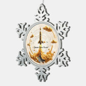 "Cosmic Blast" Tin Sneeuwvlok Ornament (Rechts)