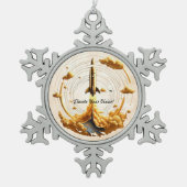 "Cosmic Blast" Tin Sneeuwvlok Ornament (Voorkant)