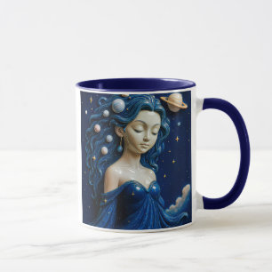 Cosmic Blauwe Galaxie Mok