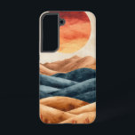 Cosmic Bloom Night Phone Case Samsung Galaxy Hoesje<br><div class="desc">Een grote bloemvorm bloeit onder een volle maan in een kosmische dans van bloemblaadjes en sterren - perfect voor de ziel van de dromer.</div>