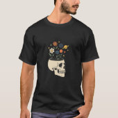 Cosmic Bloom Skull T-shirt (Voorkant)
