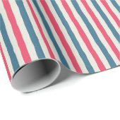 Cosmic Bloom Stripes Cadeaupapier (Rol Hoek)