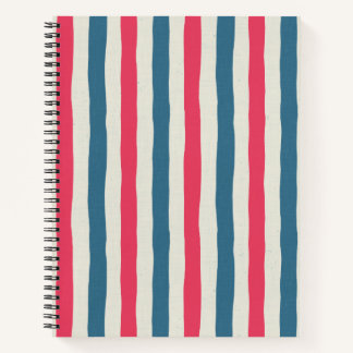 Cosmic Bloom Stripes Notitieboek