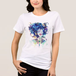 Cosmic Bloom Vrouwelijke Macht Graphic T-Shirt