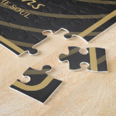 Cosmic Blooms – Celestial Floral Mandala flowers Legpuzzel (Zijkant)