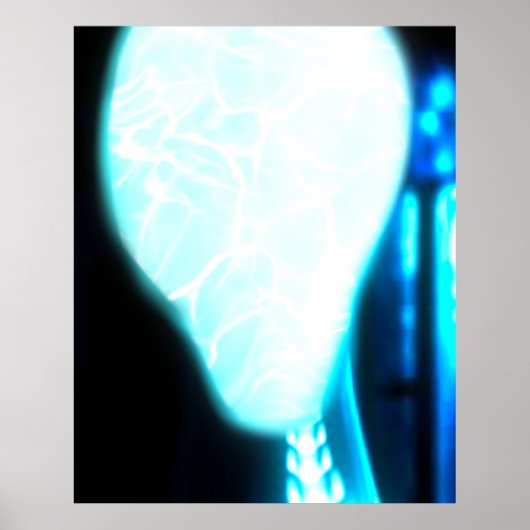 Cosmic Blue Ether Alien Poster (Voorkant)