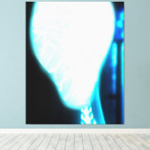 Cosmic Blue Ether Alien Stretched Canvas afdrukken (Insitu (Houten vloer))