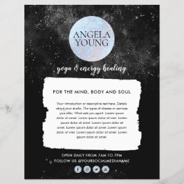 Cosmic Blue Moon Yoga, Life Coach, astroloog Flyer