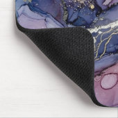Cosmic Blue & Purple Ink Mousepad Muismat (Hoek)