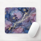 Cosmic Blue & Purple Ink Mousepad Muismat (Met muis)
