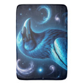 Cosmic Blue Raven Badmat (Voorkant Verticaal)