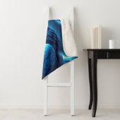 Cosmic Blue Raven Sherpa Deken (In situ)