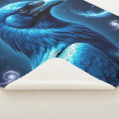 Cosmic Blue Raven Sherpa Deken (3/4)