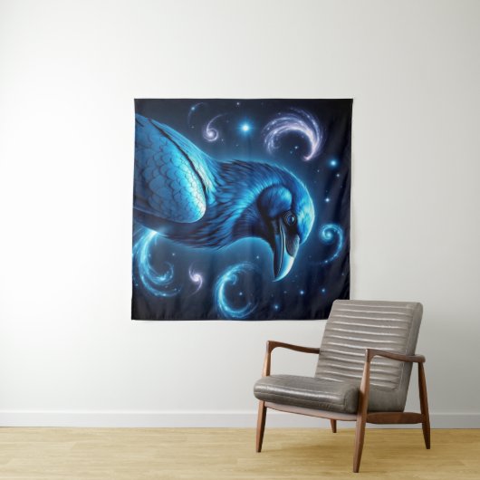 Cosmic Blue Raven Wandkleed (In Situ (horizontaal))