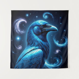 Cosmic Blue Raven Wandkleed